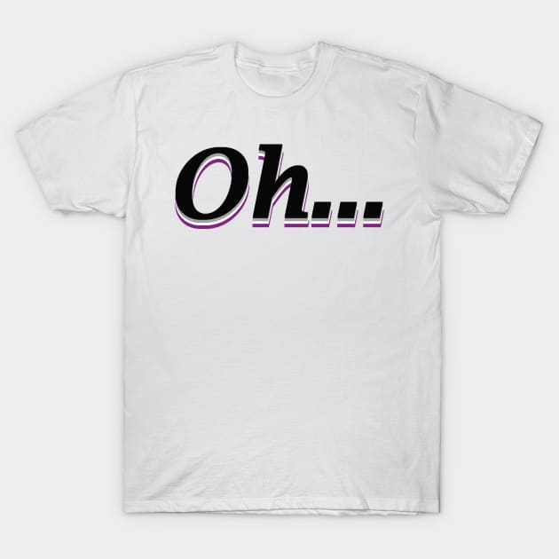 The Moment Of Realisation (Asexual Pride) T-Shirt by Quirkball